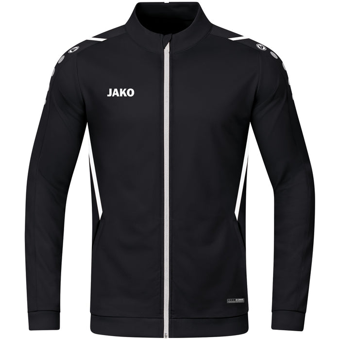 JAKO Polyesterjacke Challenge – Schwarz (802) (vorne)