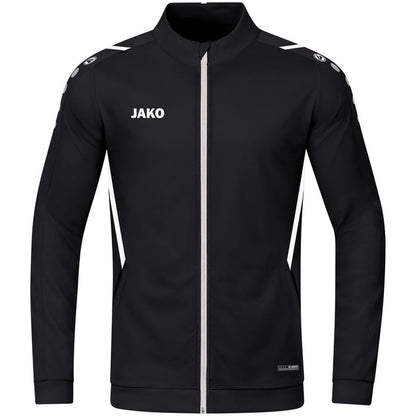 JAKO Polyesterjacke Challenge – Schwarz (802) (vorne)