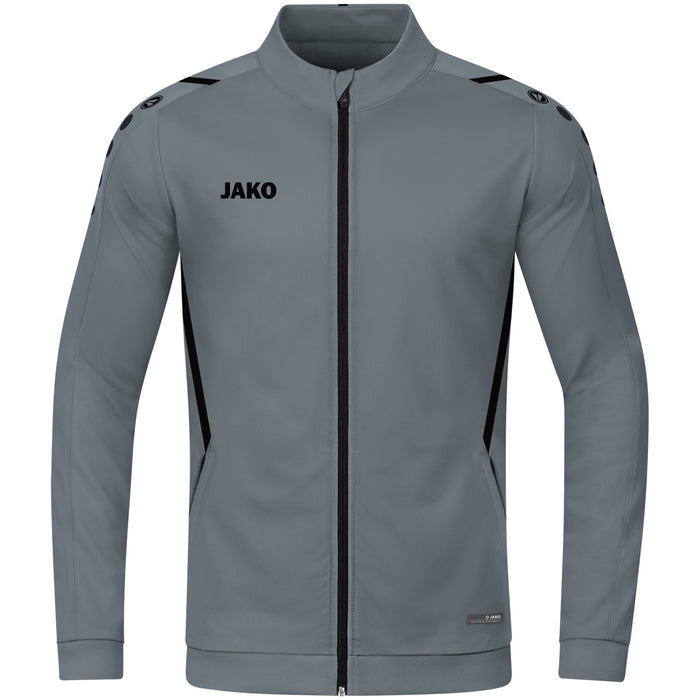 JAKO Polyesterjacke Challenge – Grau (vorne)
