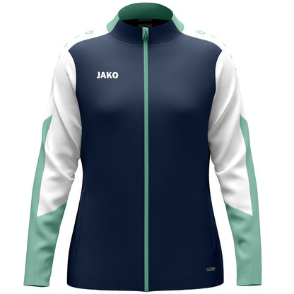 JAKO Polyesterjacke Dynamic Damen – Blau (915) (vorne)