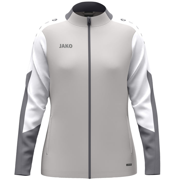 JAKO Polyesterjacke Dynamic Damen – Grau (vorne)