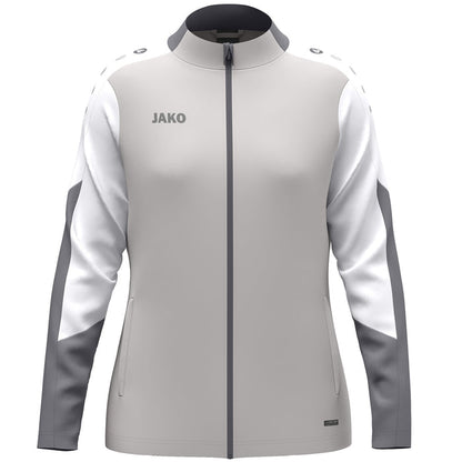 JAKO Polyesterjacke Dynamic Damen – Grau (vorne)