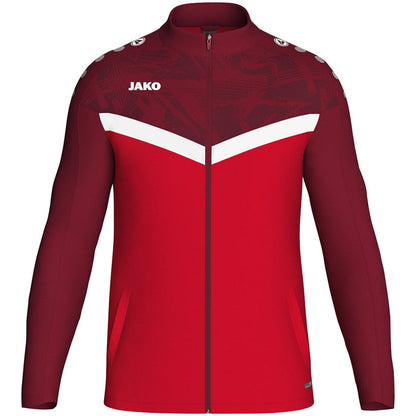 JAKO Polyesterjacke Iconic – Rot (vorne)
