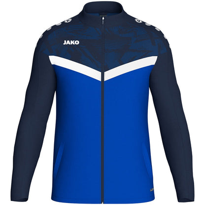 JAKO Polyesterjacke Iconic – Blau (403) (vorne)