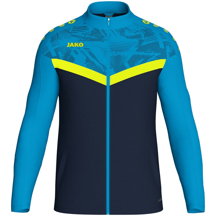 JAKO Polyesterjacke Iconic – Blau (914) (vorne)