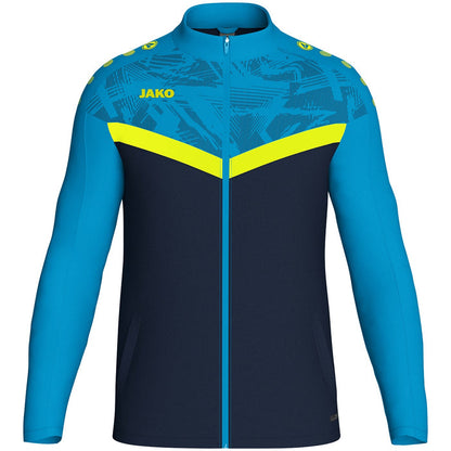 JAKO Polyesterjacke Iconic – Blau (914) (vorne)