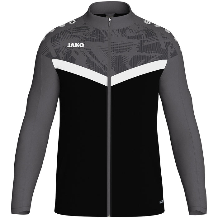 JAKO Polyesterjacke Iconic – Schwarz (801) (vorne)
