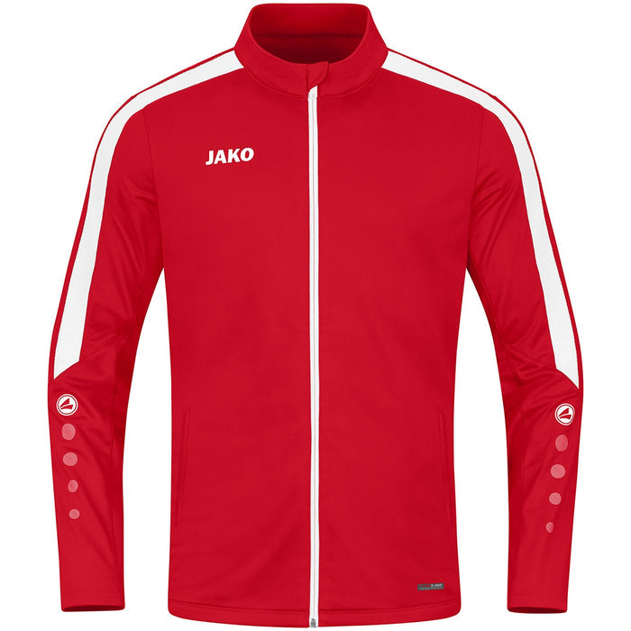 JAKO Polyesterjacke Power – Rot (vorne)