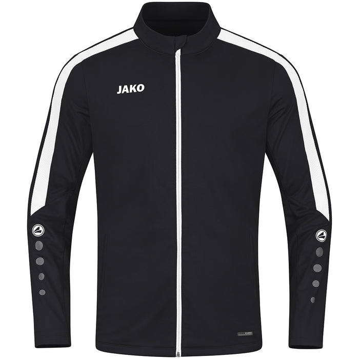 JAKO Polyesterjacke Power – Schwarz (800) (vorne)