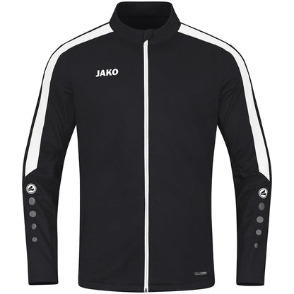 JAKO Polyesterjacke Power – Schwarz (800) (vorne)