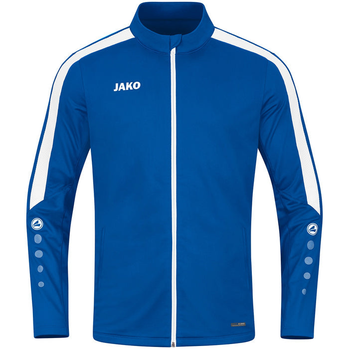 JAKO Polyesterjacke Power – Blau (400) (vorne)