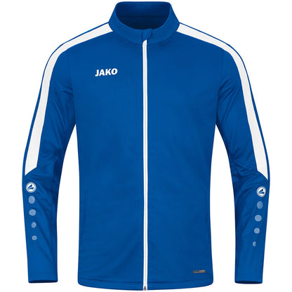 JAKO Polyesterjacke Power – Blau (400) (vorne)
