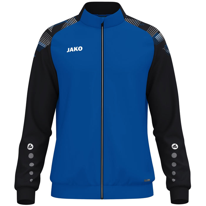 JAKO Polyesterjacke Sonic – Blau (408) (vorne)