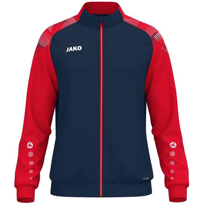 JAKO Polyesterjacke Sonic – Blau (909) (vorne)