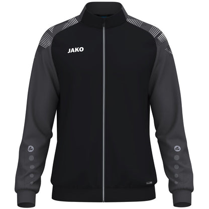 JAKO Polyesterjacke Sonic – Schwarz (801) (vorne)