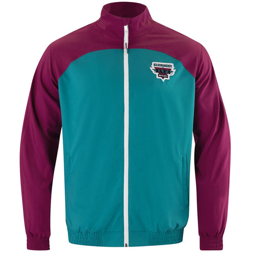 JAKO Retroragende Trainingsjacke – Blau (vorne)