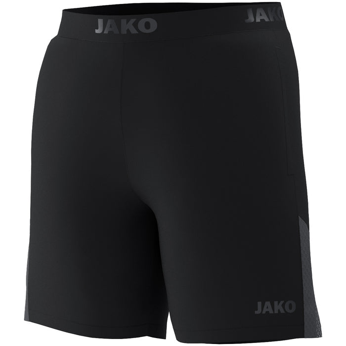 JAKO Running Short Power – Schwarz (vorne)