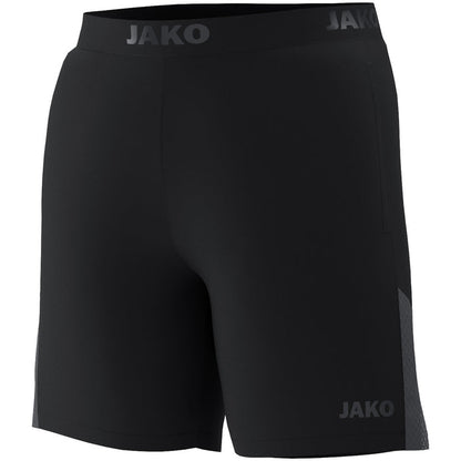 JAKO Running Short Power – Schwarz (vorne)