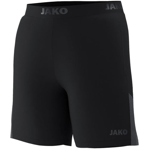 JAKO Running Short Power – Schwarz (vorne)