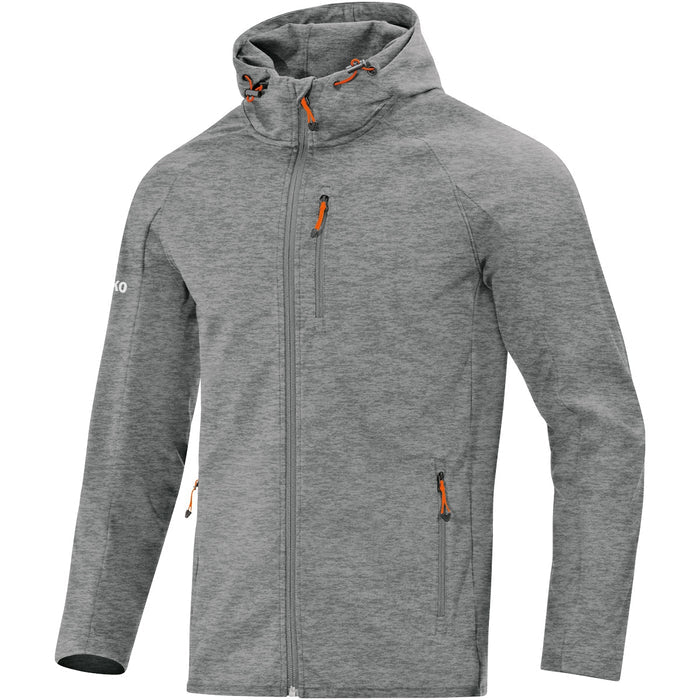 JAKO Softshelljacke Light – Grau (vorne)