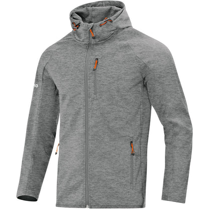JAKO Softshelljacke Light – Grau (vorne)