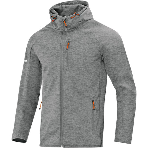 JAKO Softshelljacke Light – Grau (vorne)