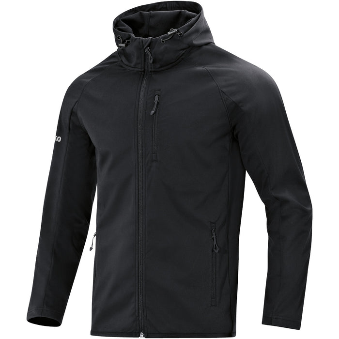 JAKO Softshelljacke Light – Schwarz (vorne)
