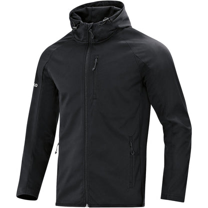 JAKO Softshelljacke Light – Schwarz (vorne)