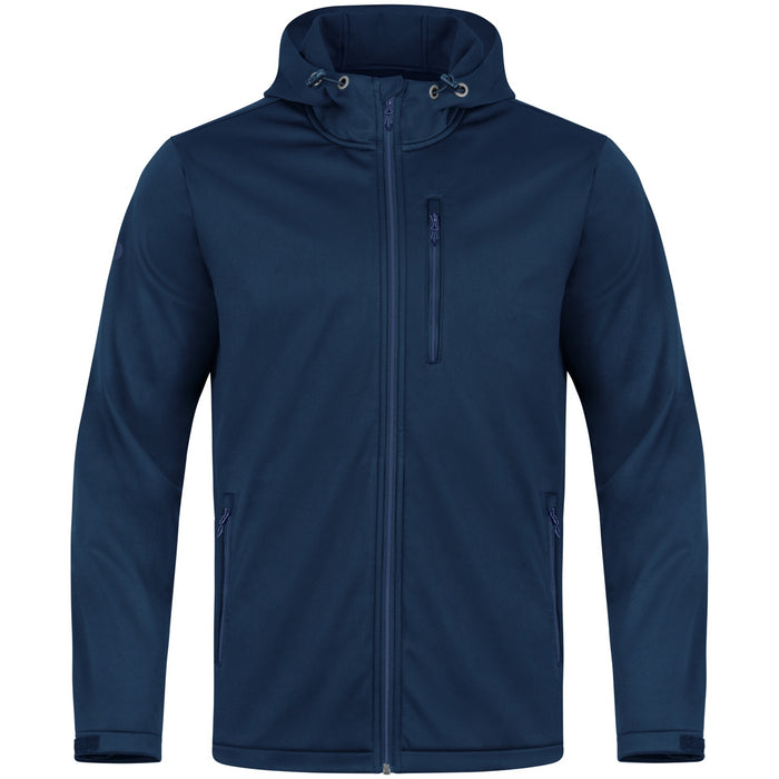 JAKO Softshelljacke Premium – Blau (vorne)