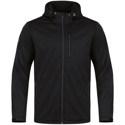 JAKO Softshelljacke Premium – Schwarz (vorne)