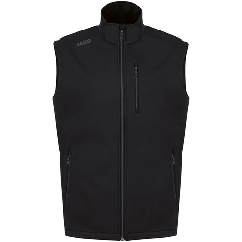 JAKO Softshellweste Premium – Schwarz (vorne)