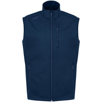 JAKO Softshellweste Premium – Blau (vorne)