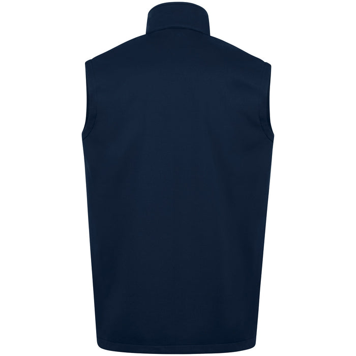 JAKO Softshellweste Premium – Blau (hinten)