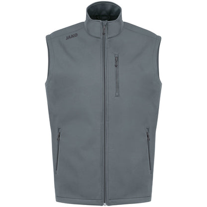 JAKO Softshellweste Premium – Grau (vorne)