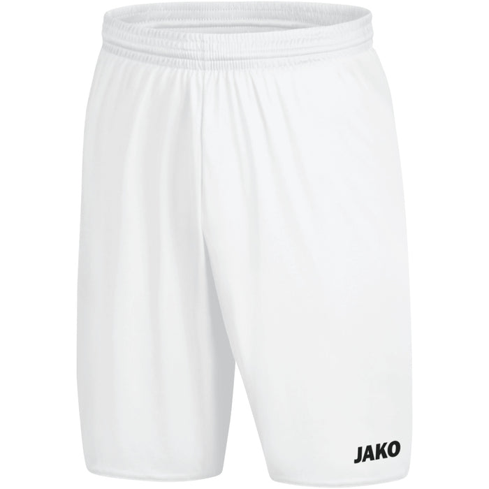 JAKO Sporthose Anderlecht 2.0 mit Innenslip – Weiß (vorne)