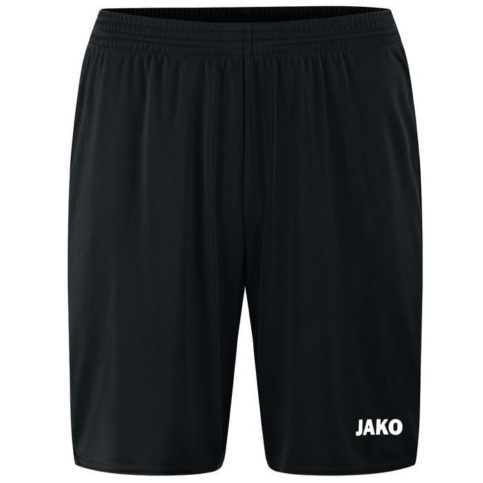 JAKO Sporthose Manchester 2.0 ohne Innenslip – Schwarz (vorne)