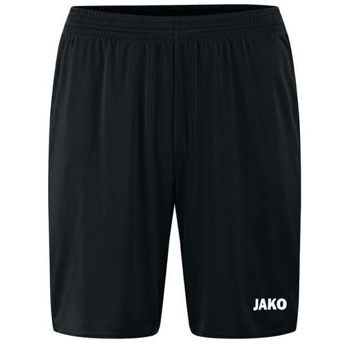 JAKO Sporthose Manchester 2.0 ohne Innenslip – Schwarz (vorne)