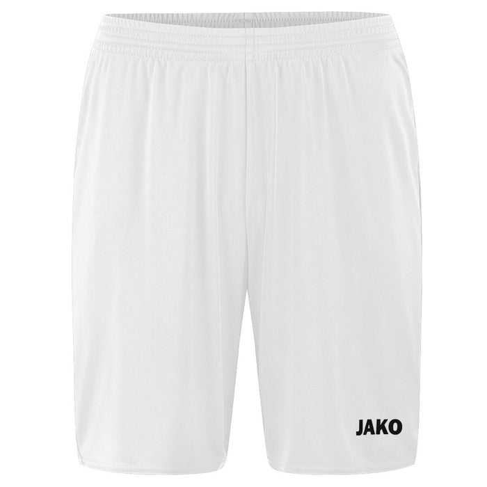 JAKO Sporthose Manchester 2.0 ohne Innenslip – Weiß (vorne)