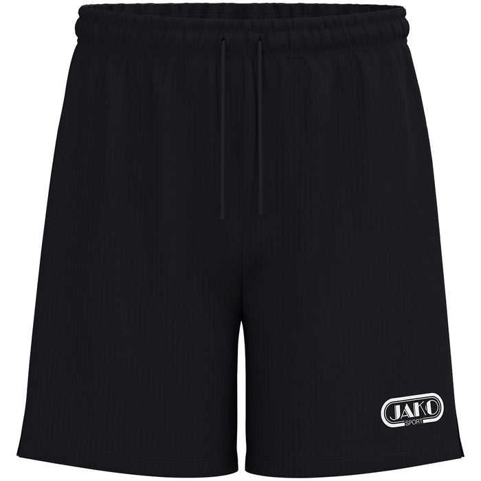 JAKO Sporthose Retro – Schwarz (vorne)