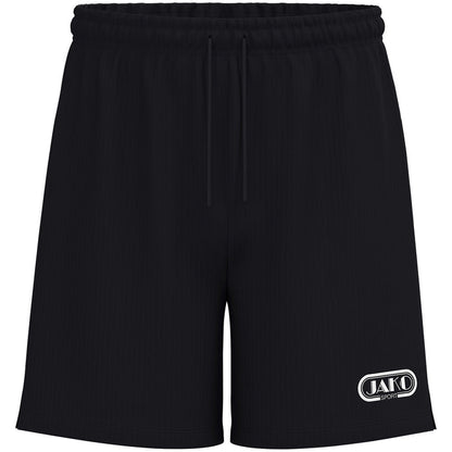 JAKO Sporthose Retro – Schwarz (vorne)