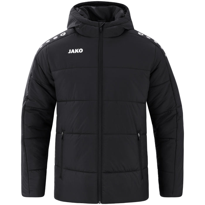 JAKO Steppjacke One – Schwarz (vorne)