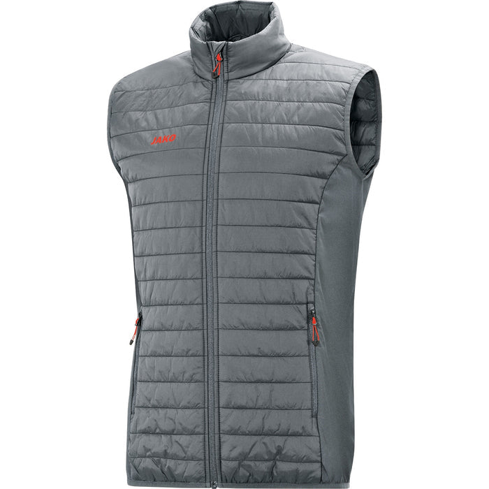 JAKO Steppweste Premium – Grau (vorne)