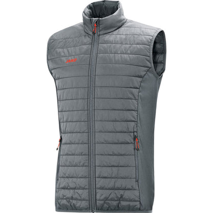 JAKO Steppweste Premium – Grau (vorne)