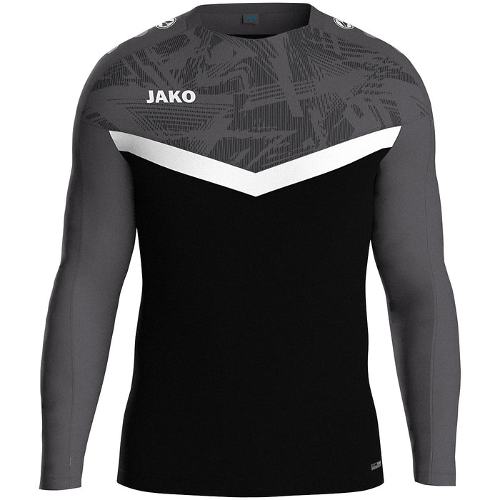 JAKO Sweat Iconic – Schwarz (801) (vorne)