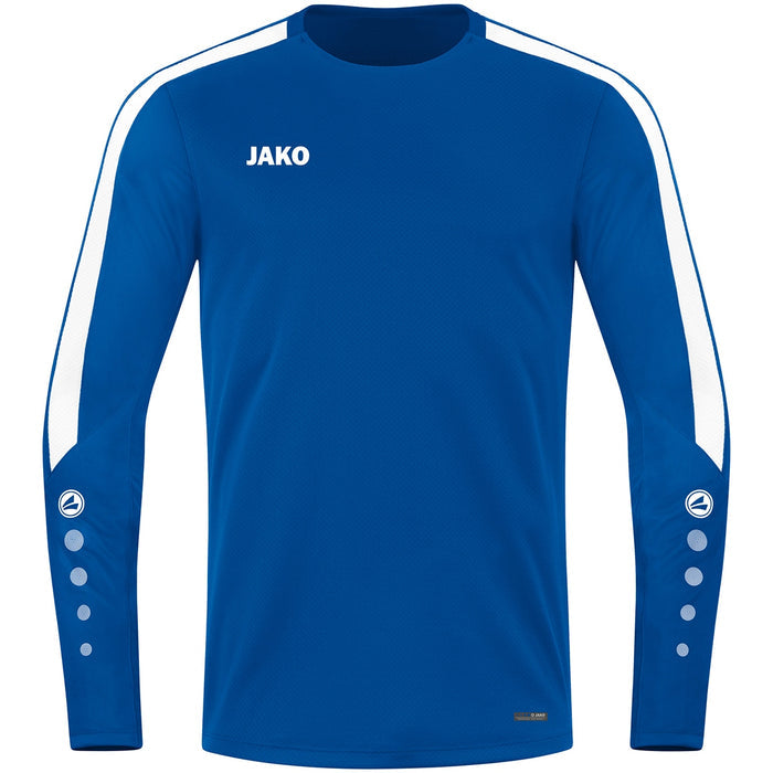 JAKO Sweat Power – Blau (400) (vorne)