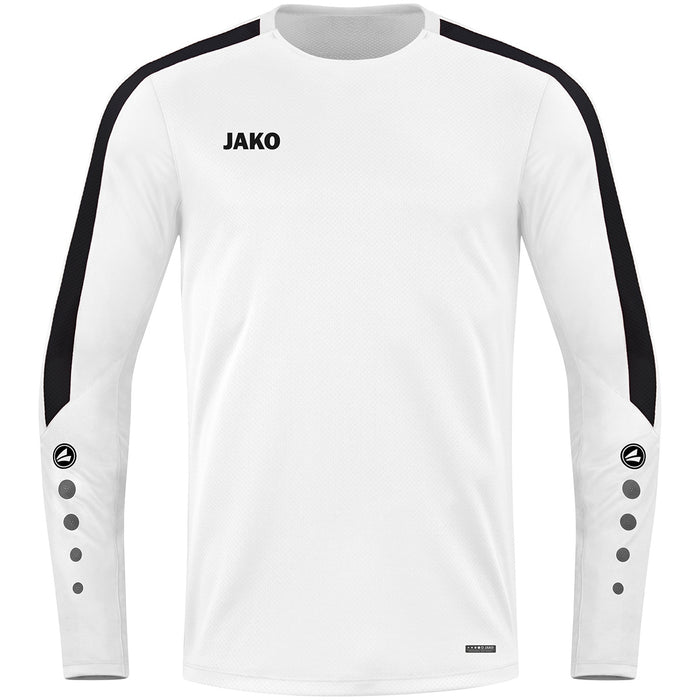 JAKO Sweat Power – Weiß (000) (vorne)