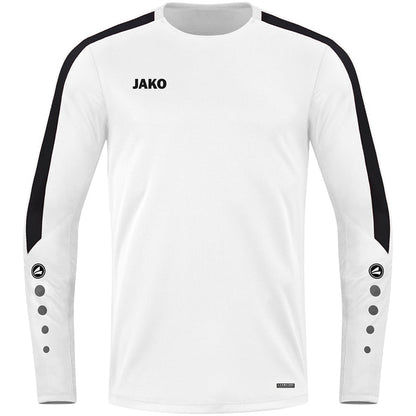 JAKO Sweat Power – Weiß (000) (vorne)