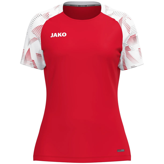 JAKO T-Shirt Sonic Damen – Rot (vorne)