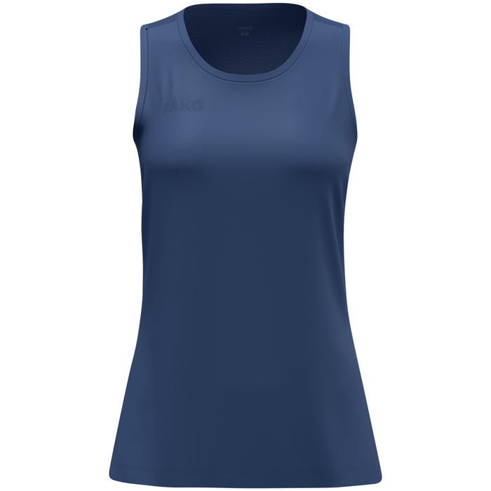 JAKO Tanktop Uni Damen – Blau (vorne)