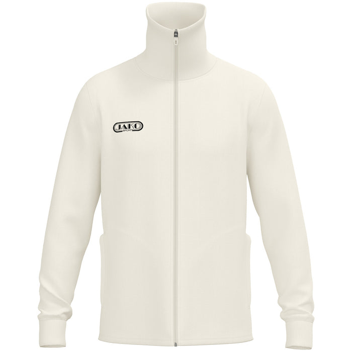 JAKO Tracksuit Jacke Wardrobe – Weiß (vorne)